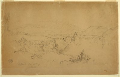 View of Mount Pichincha from Chillo, Ecuador, June 26, 1857 by Frederic Edwin Church